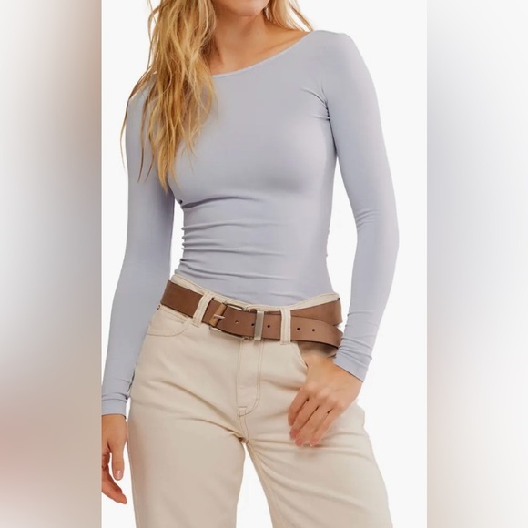 Free People Low Back Seamless Long Sleeve Top - Picture 1 of 5